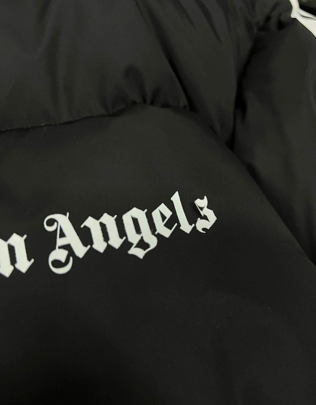 Black Quilted Down Track Jacket Black Wmns L