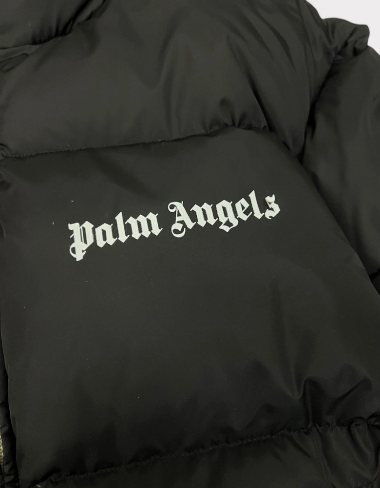 Black Quilted Down Track Jacket Black Wmns L