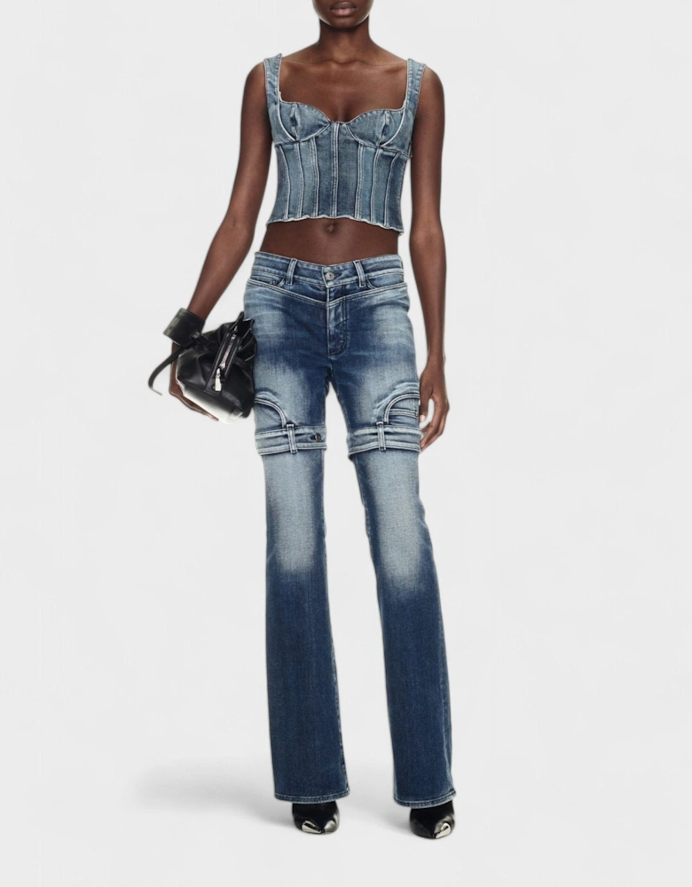 Bustier Top Denim Blue