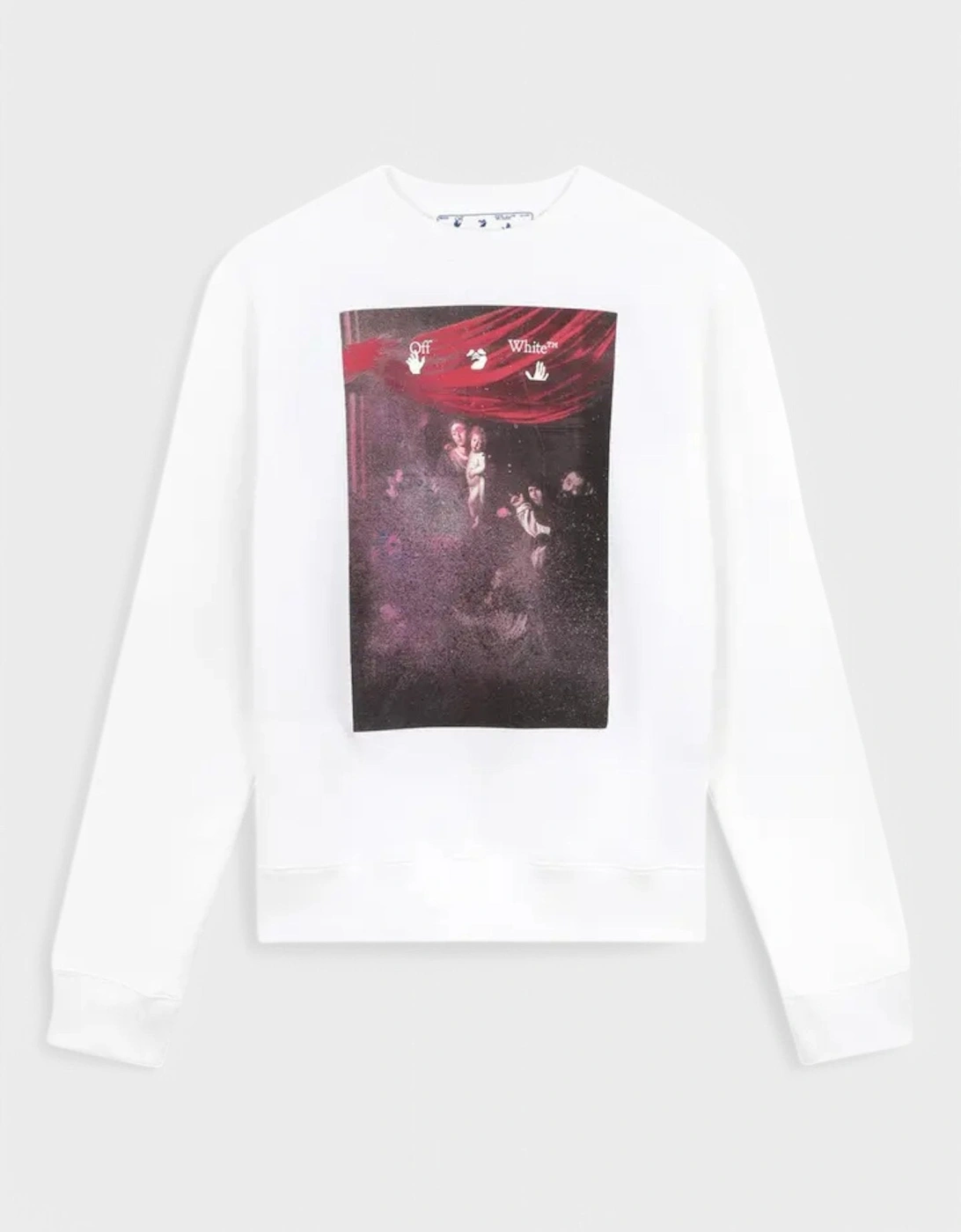 Sprayed Caravagio Slim Crewneck White, 3 of 2