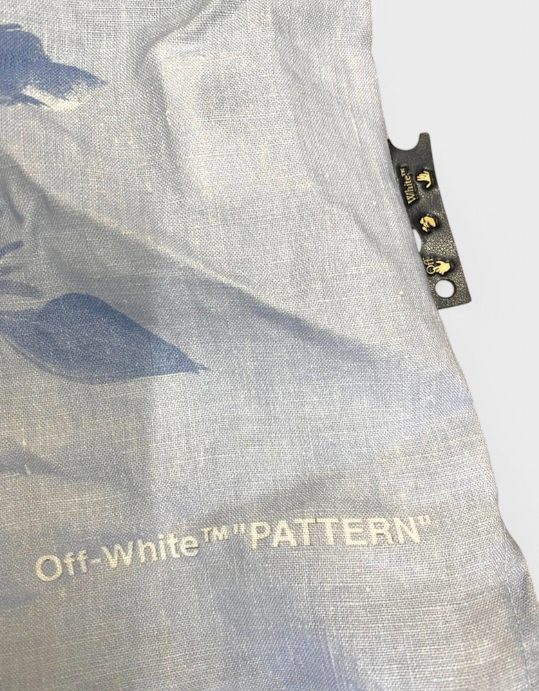 Staff Flowers Linen Shirt Blue