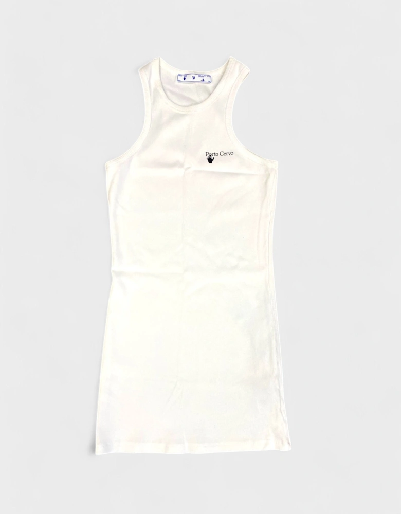 Tank White Rib Dress White