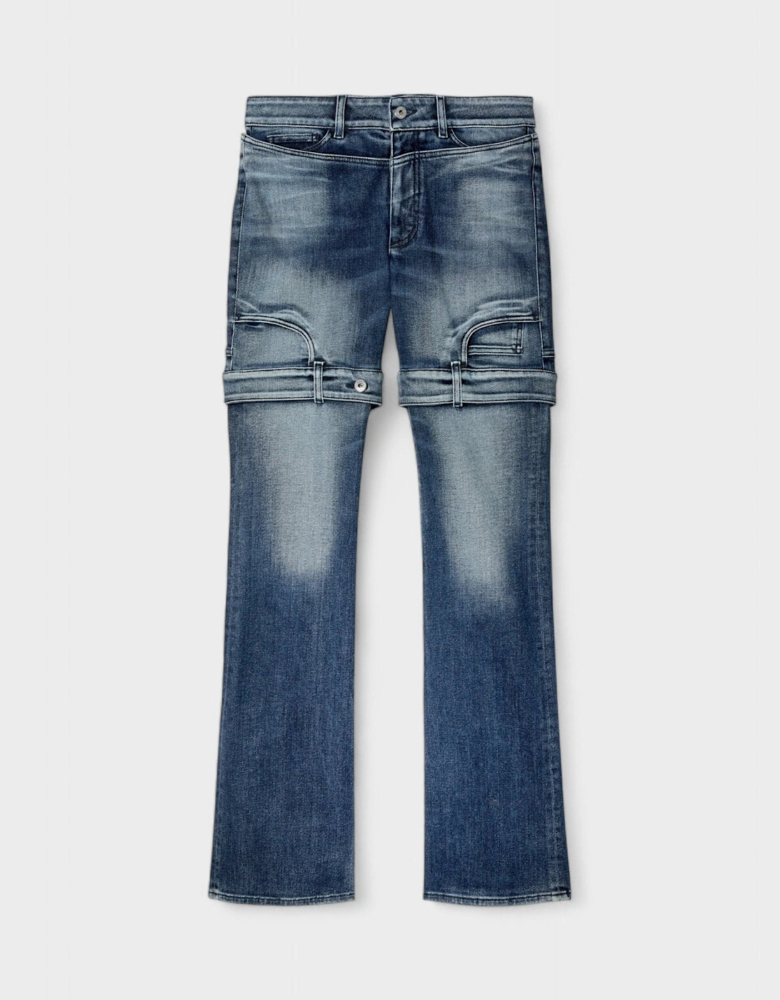 Upside Down Flared Jeans Denim, 4 of 3