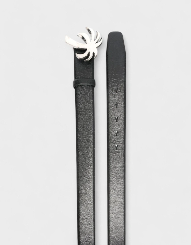 Palm Beach Belt Black Silver