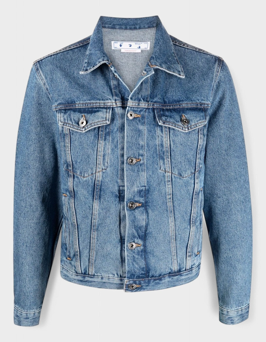 Indust Slim Denim Jacket Medium Blue, 6 of 5