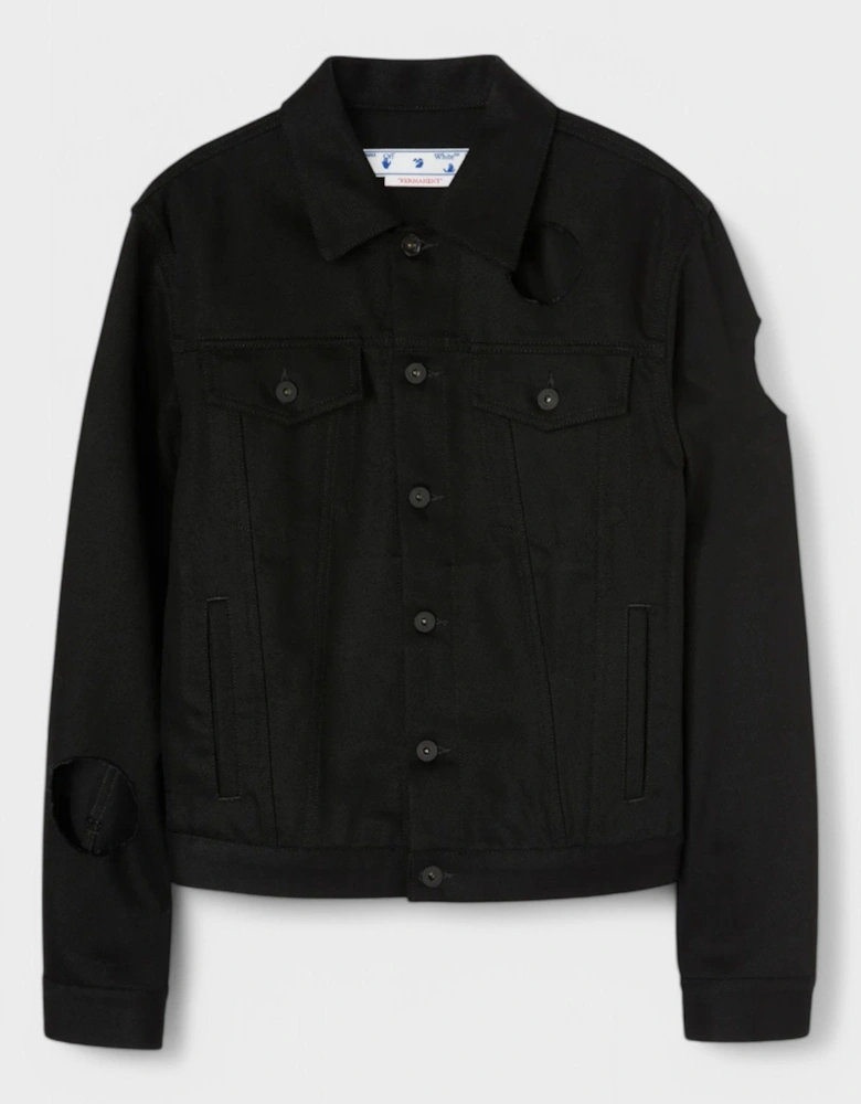 Meteor Slim Denim Jacket Black