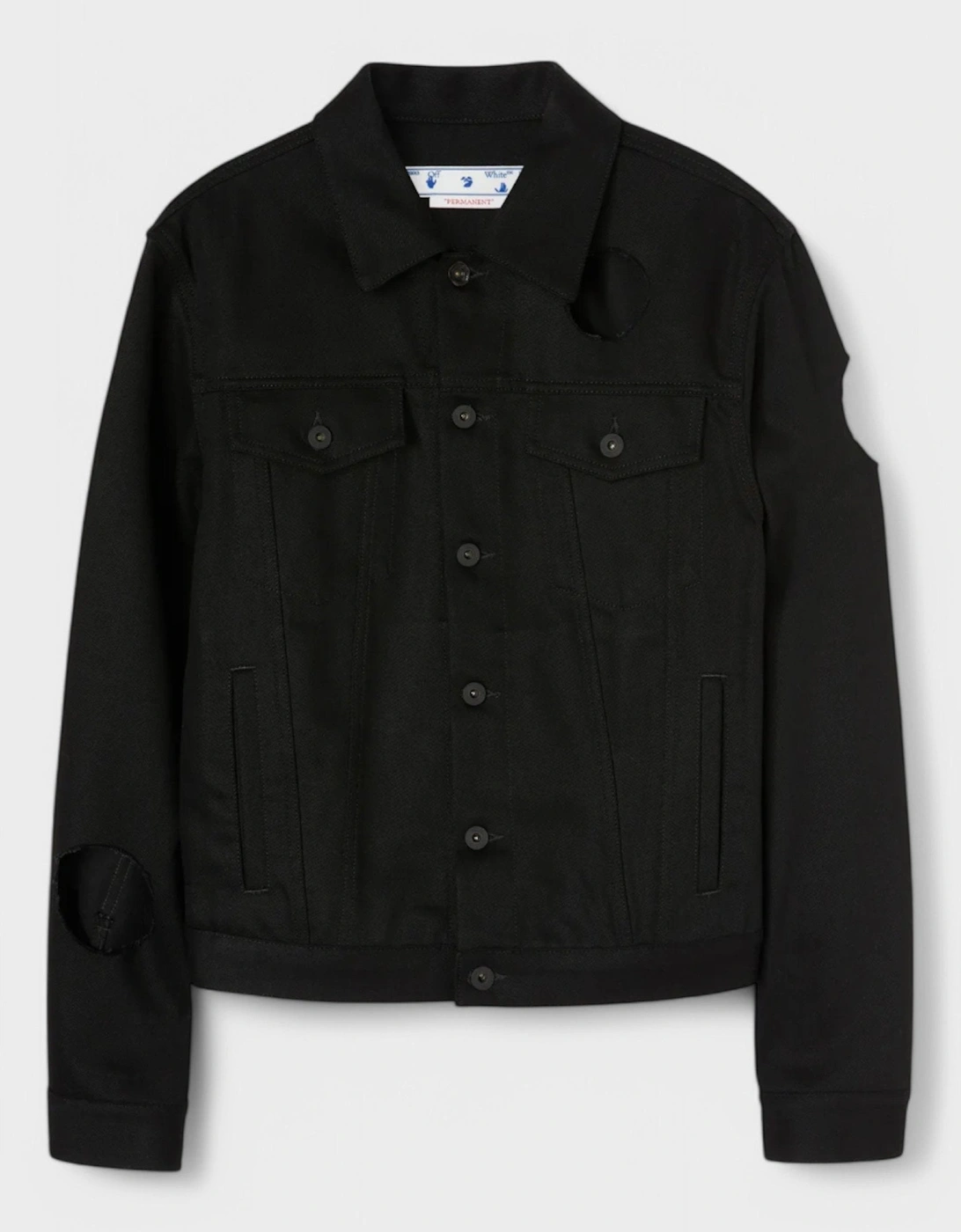 Meteor Slim Denim Jacket Black, 4 of 3