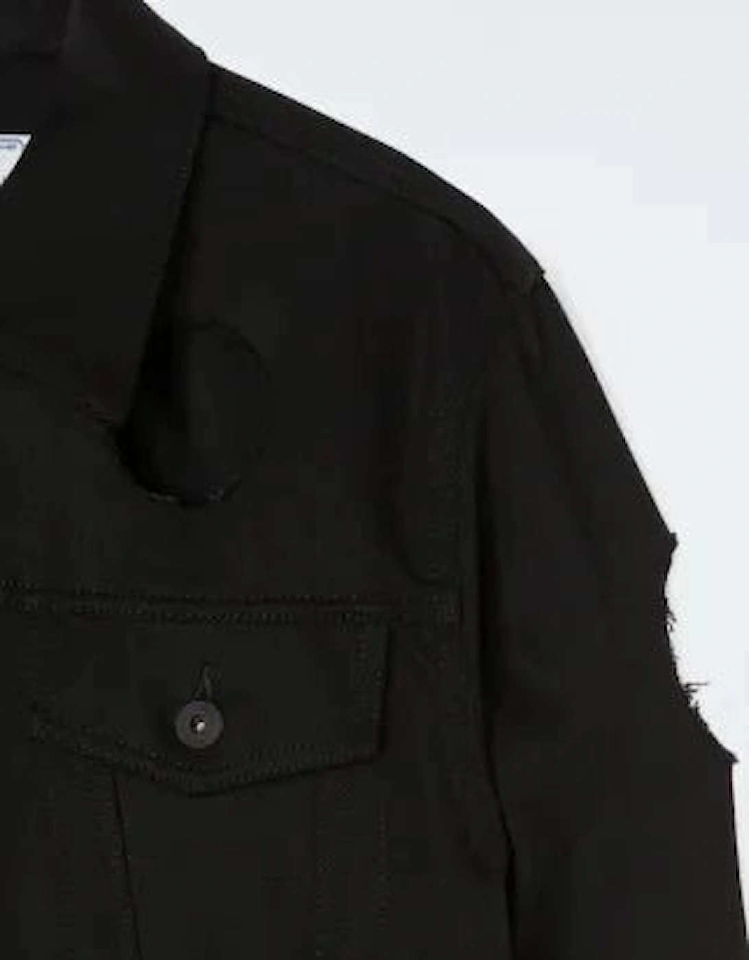 Meteor Slim Denim Jacket Black