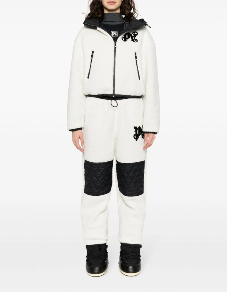 Monogram Ski Pants White Black