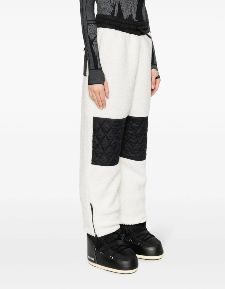 Monogram Ski Pants White Black