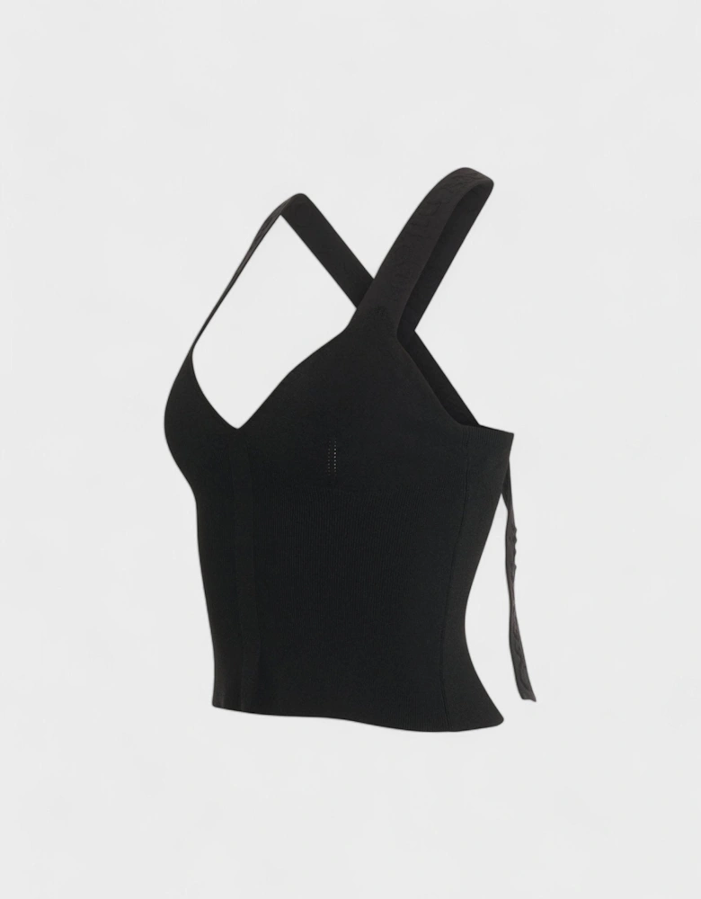 Logo Band Tank Top Black