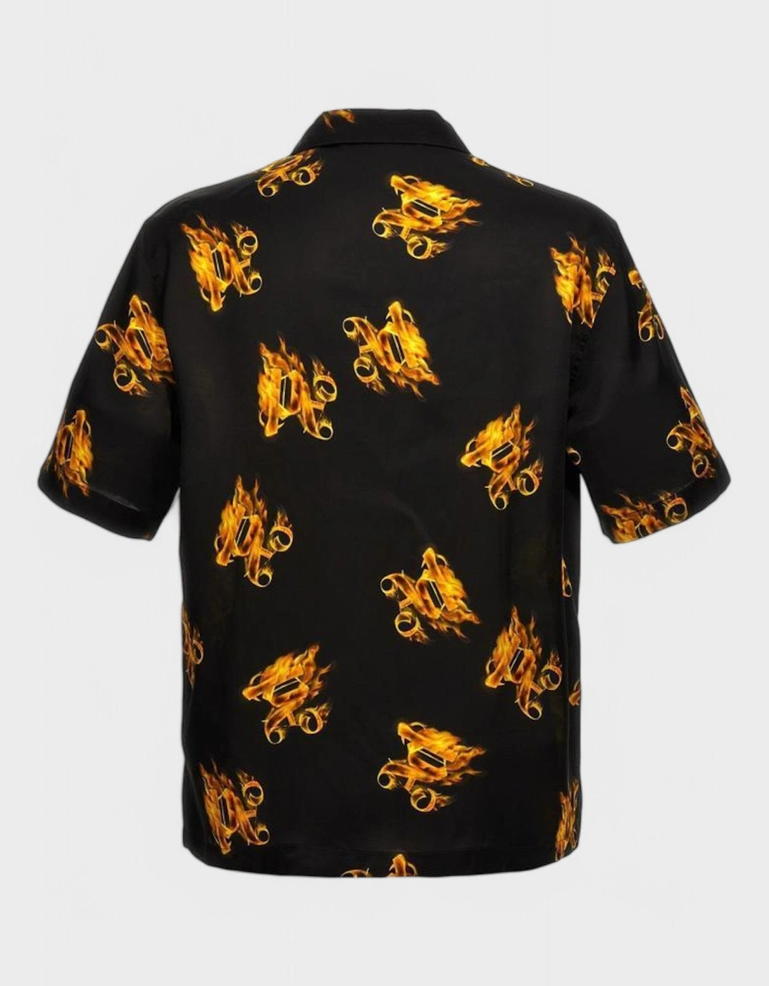 Burning Monogram Shirt Black/Gold