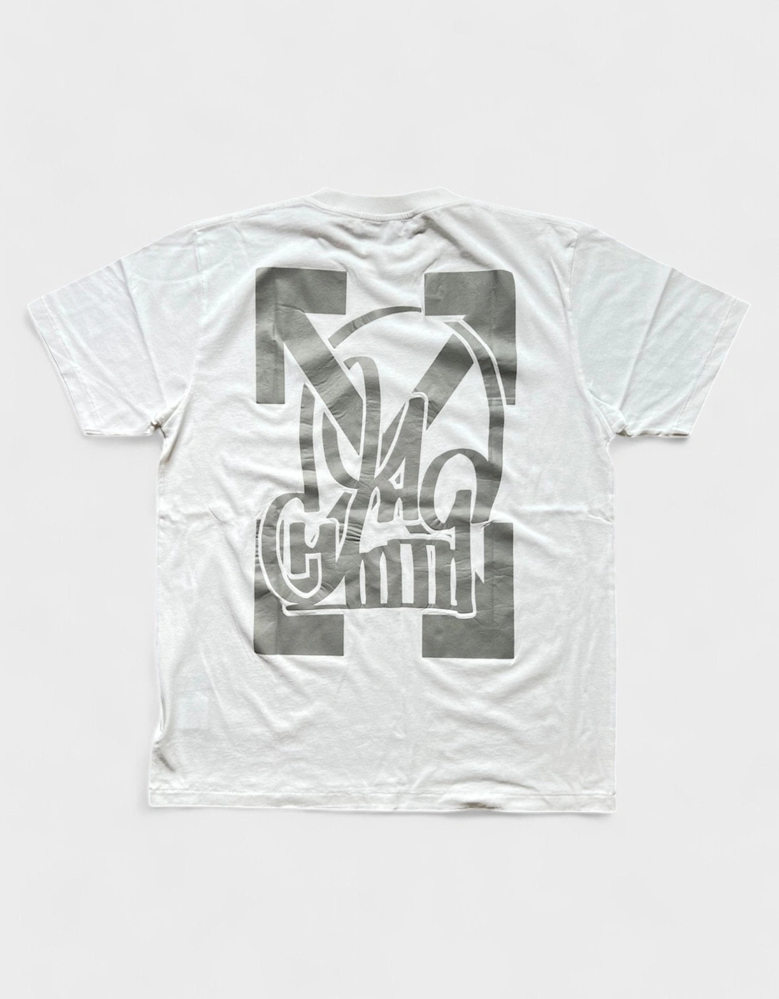Off White Katsu TV S/S T-Shirt White Grey, 5 of 4