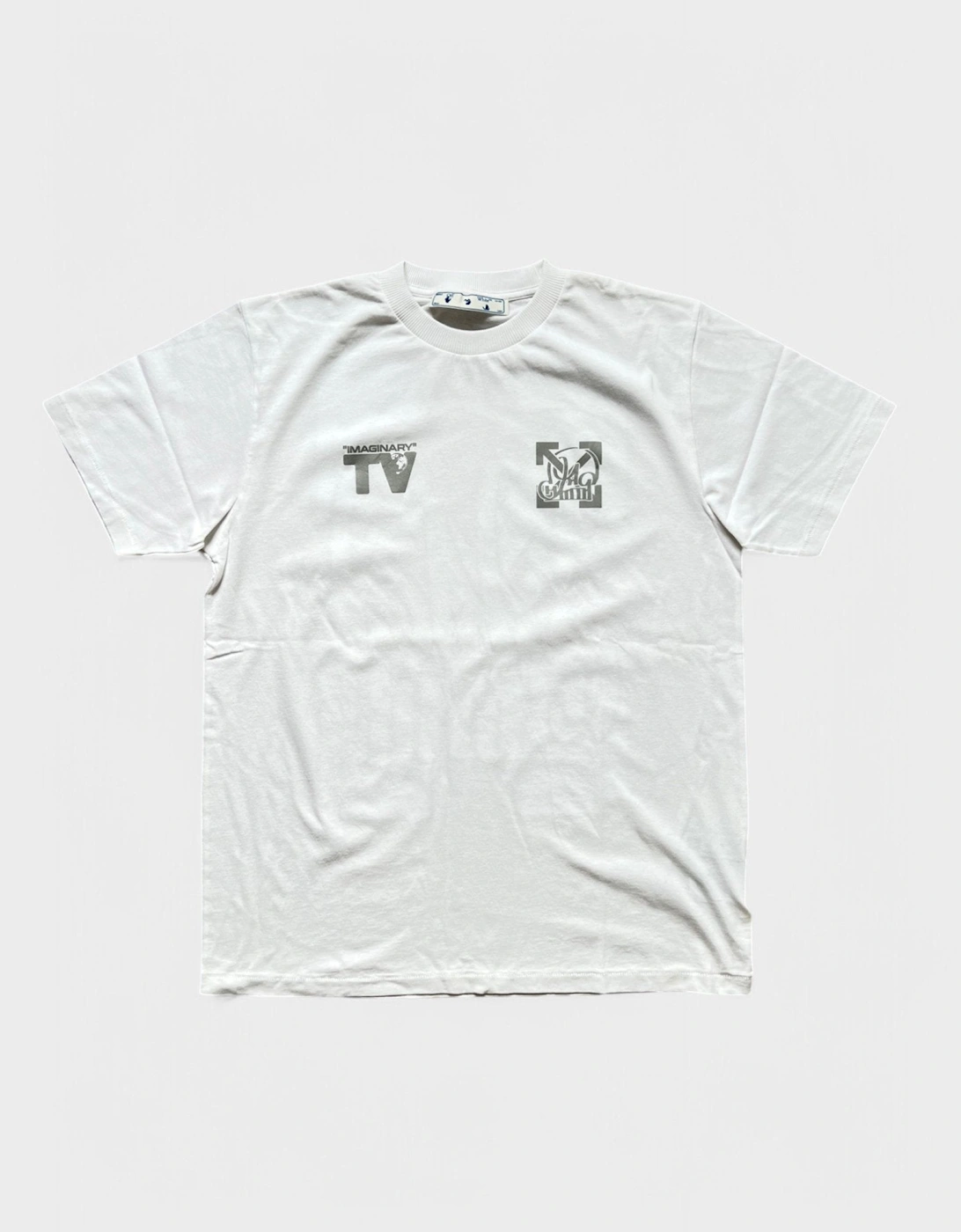 Off White Katsu TV S/S T-Shirt White Grey