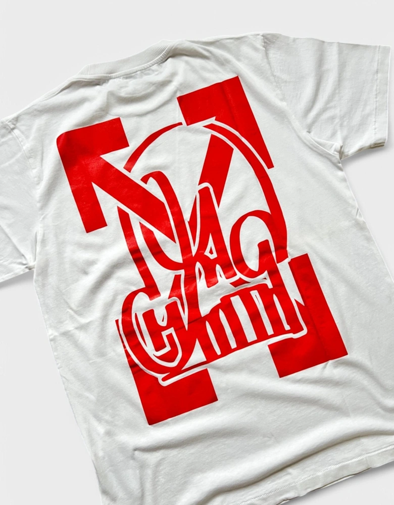 Off White Katsu TV S/S T-Shirt White Red