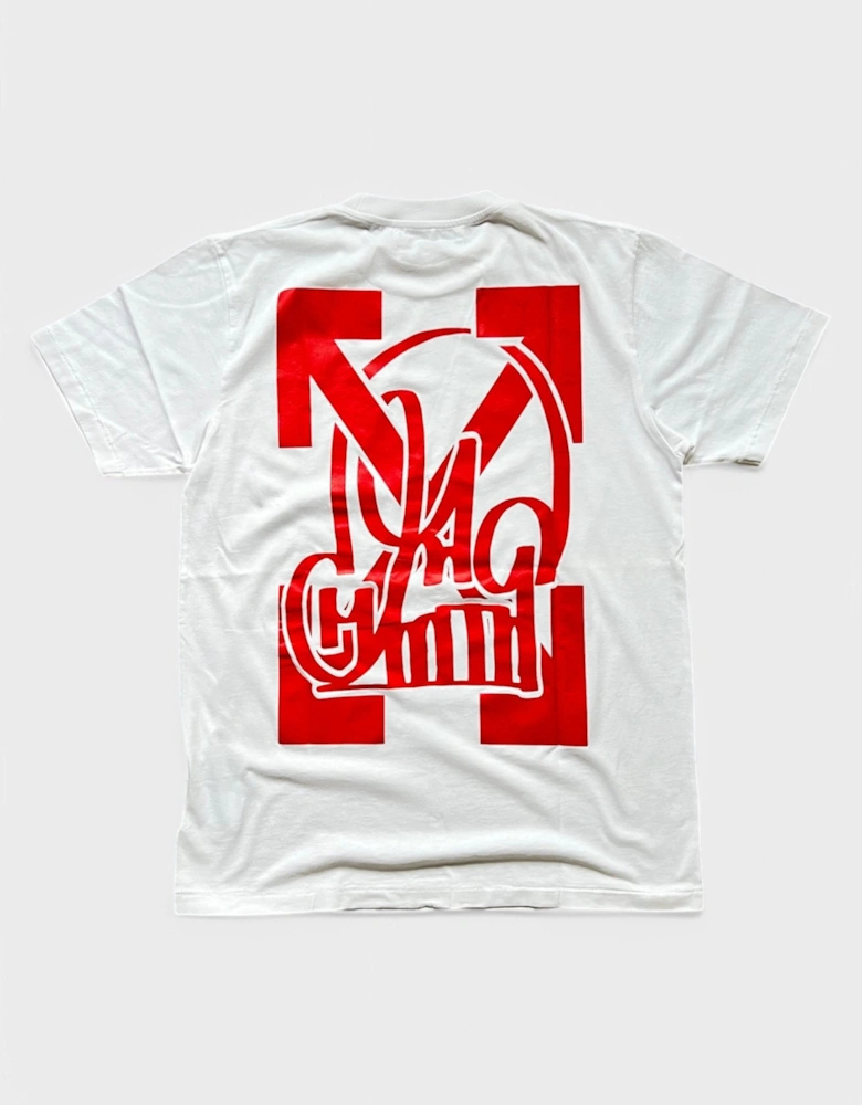Off White Katsu TV S/S T-Shirt White Red