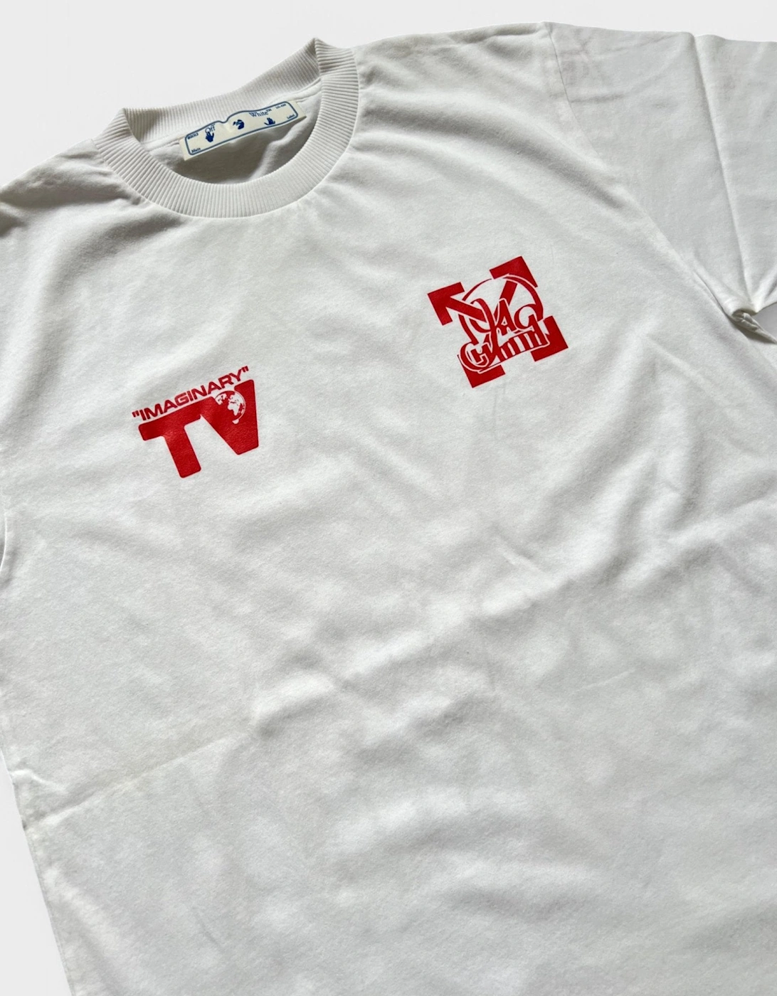 Off White Katsu TV S/S T-Shirt White Red