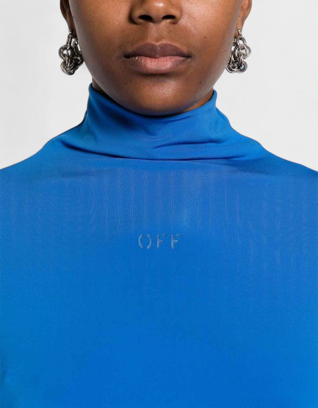 Vi Crepe Twist Mini Dress Blue