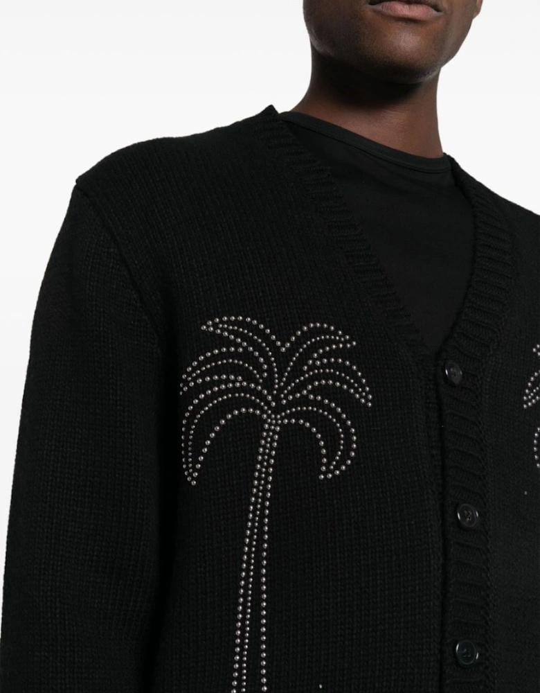 Milano Studded Cardigan Black