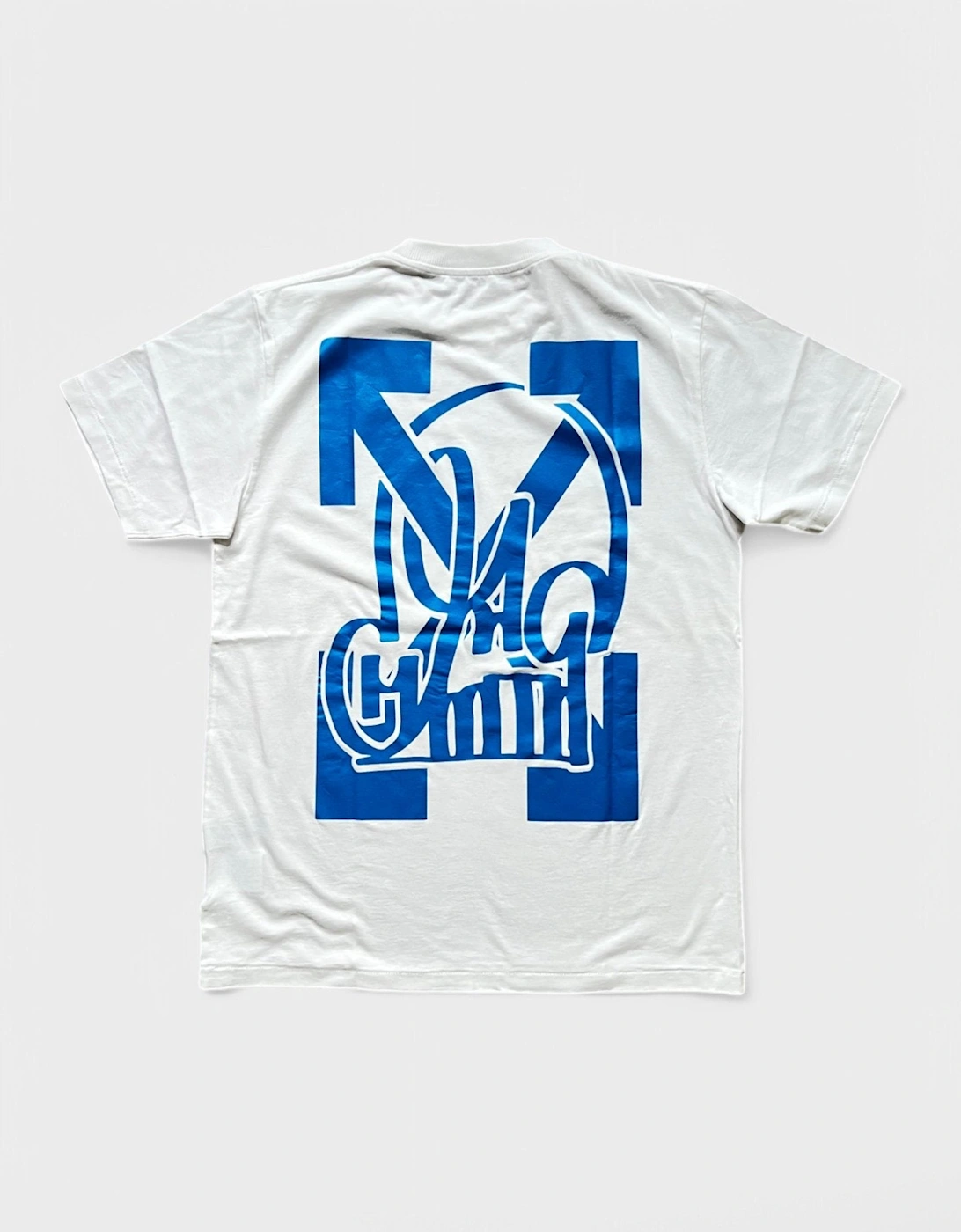 Off White Katsu TV S/S T-Shirt White Blue