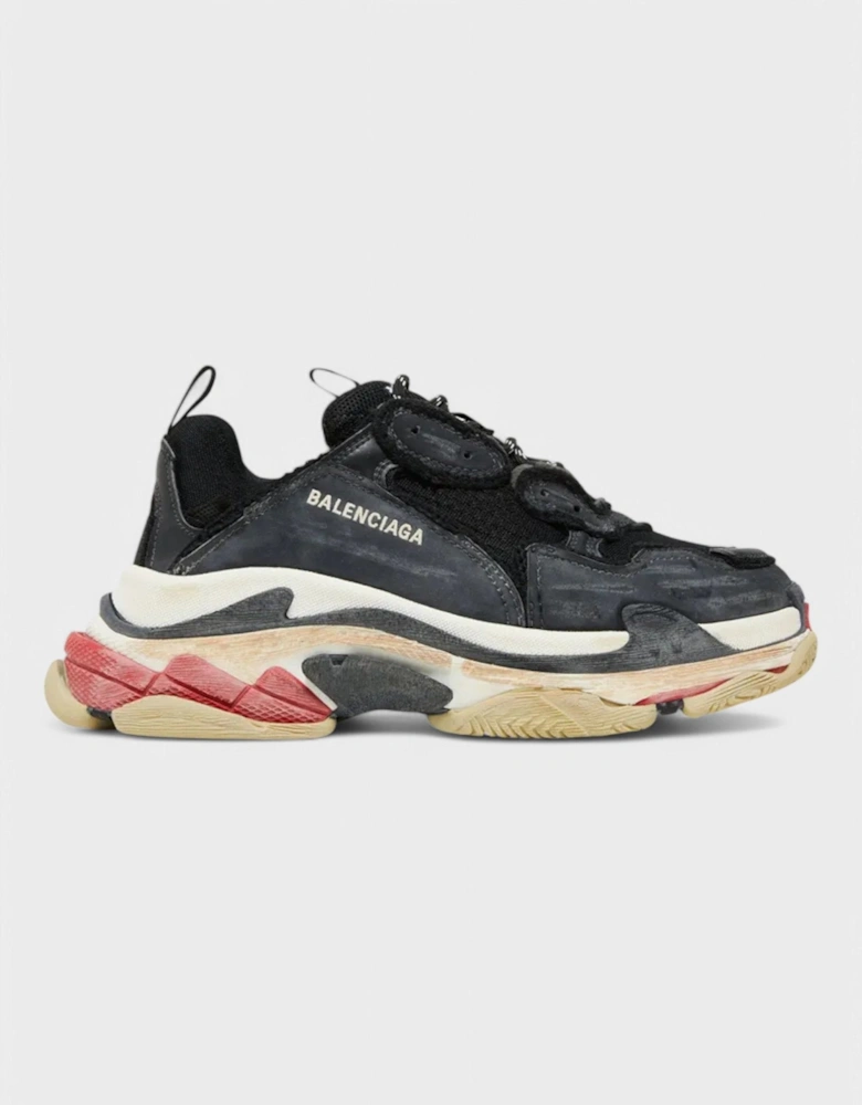 Wmns Triple S Sneaker 'DIY - Black Red'