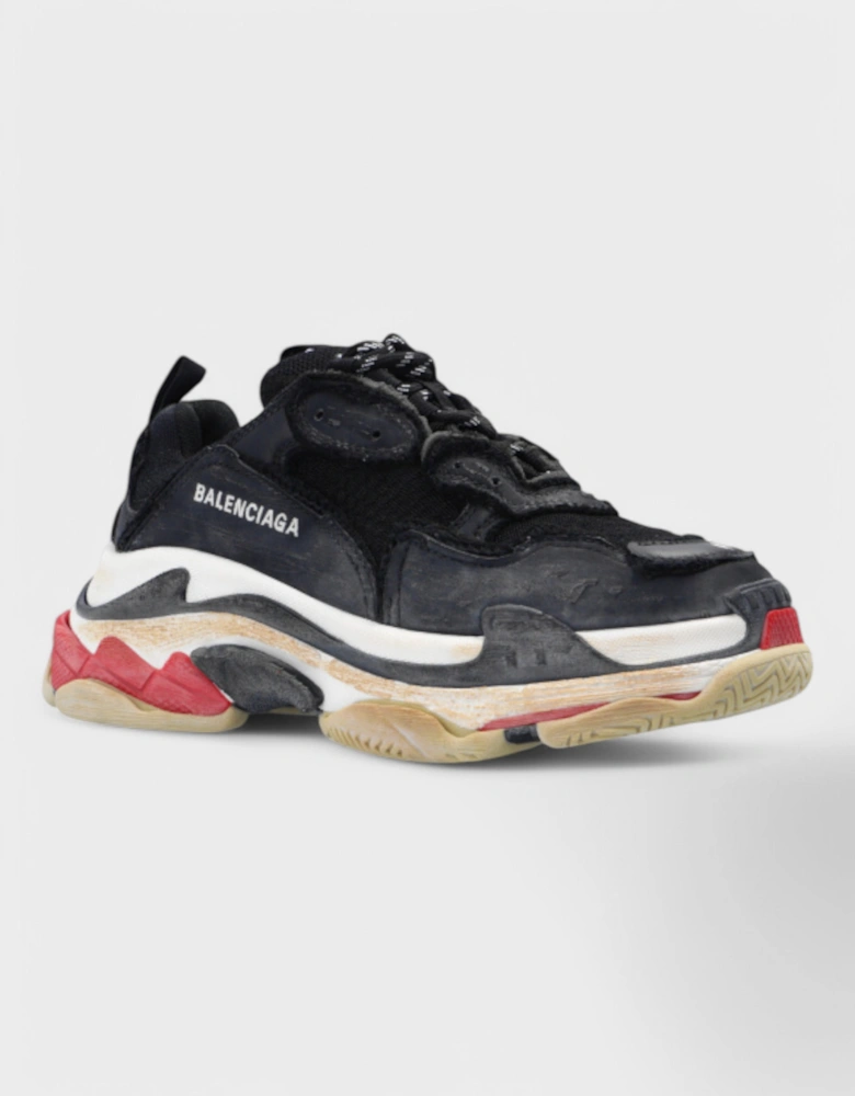 Wmns Triple S Sneaker 'DIY - Black Red'