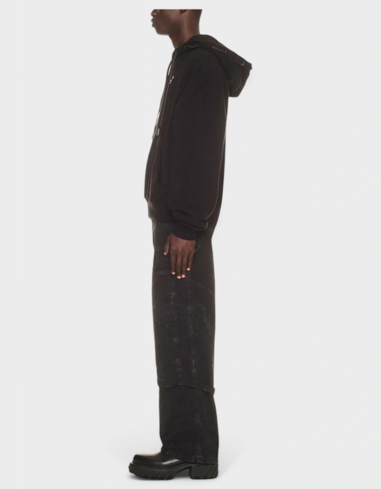 Give Me Space Dbl String Hoodie Black