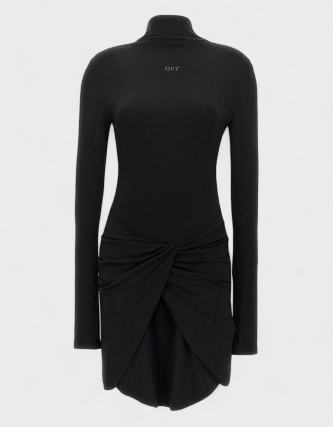 Vi Crepe Twist Mini Dress Black, 5 of 4