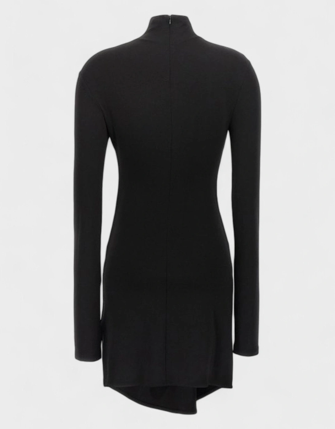 Vi Crepe Twist Mini Dress Black