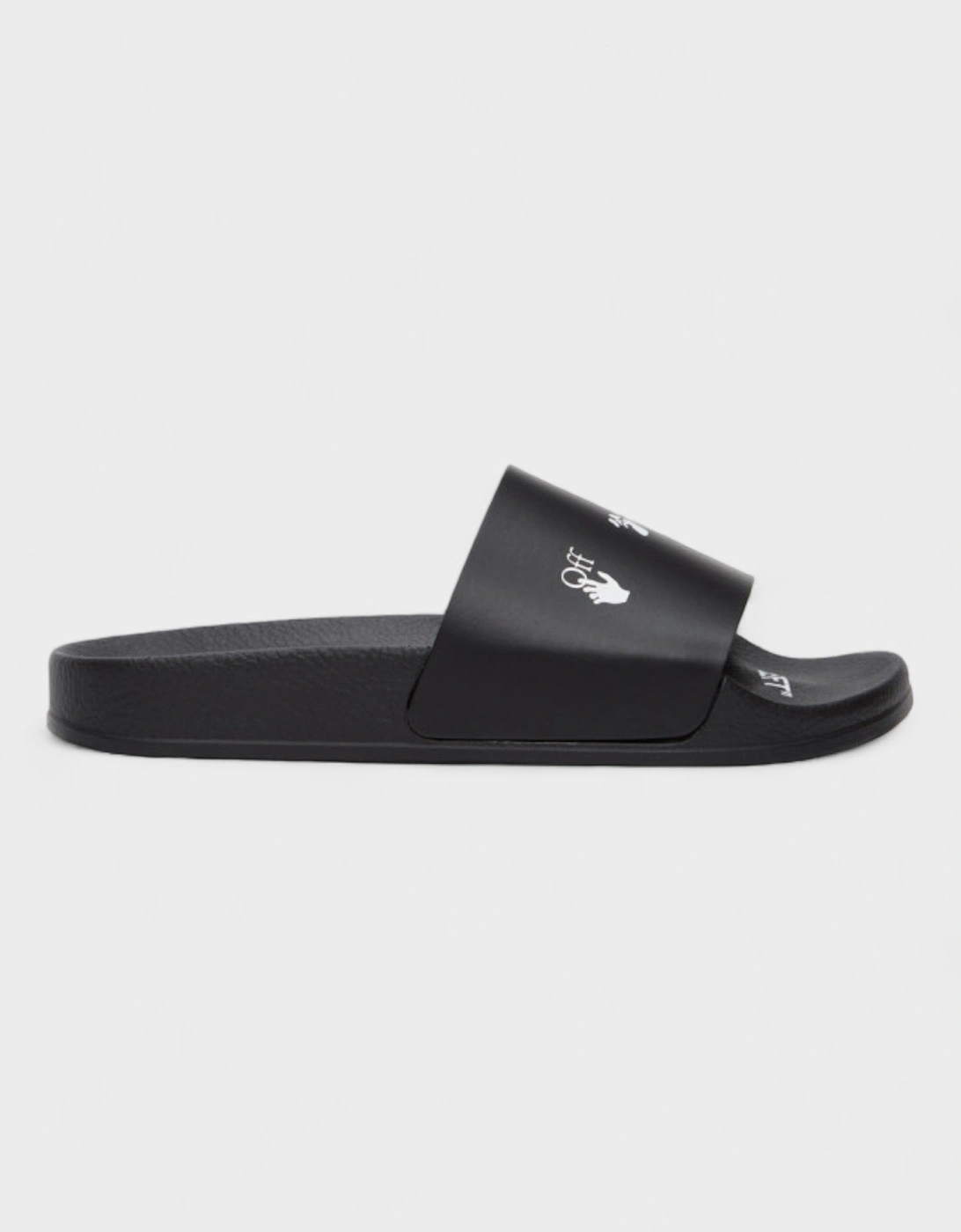 Off White New Logo Pool Slides Black Wmns, 2 of 1