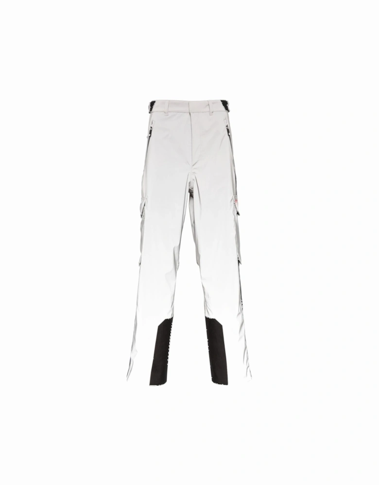 Reflective Ski Pants Silver / Black