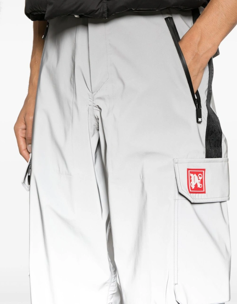 Reflective Ski Pants Silver / Black
