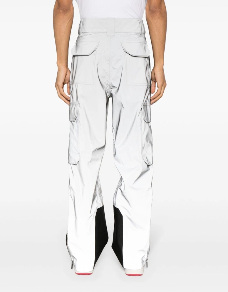 Reflective Ski Pants Silver / Black