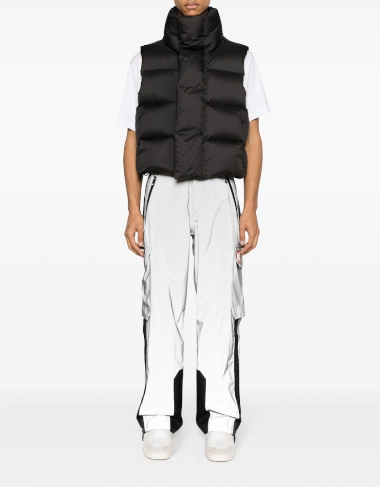 Reflective Ski Pants Silver / Black