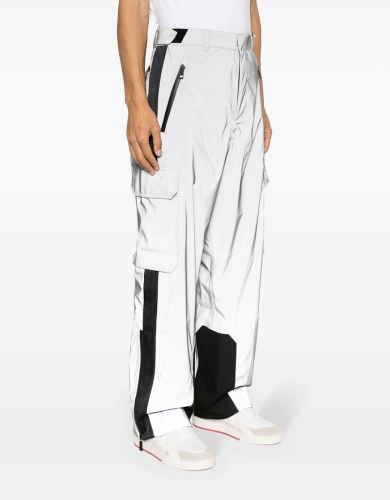 Reflective Ski Pants Silver / Black