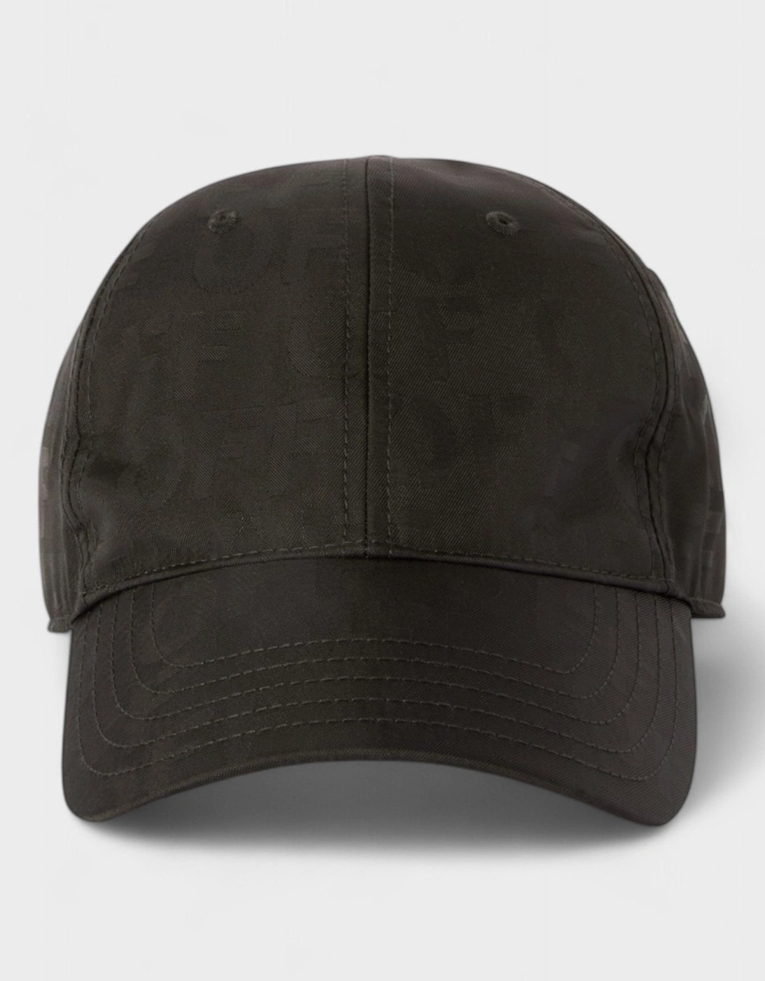 Nylon Jacquard Baseball Cap Black, 3 of 2