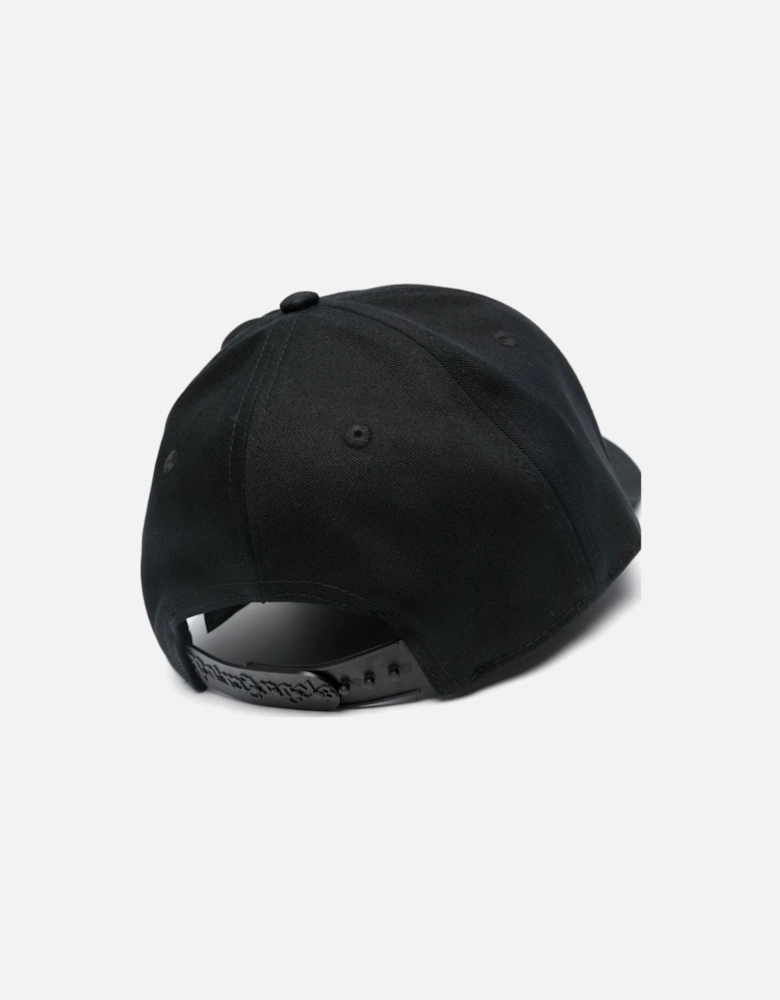 Burning Monogram Cap Black