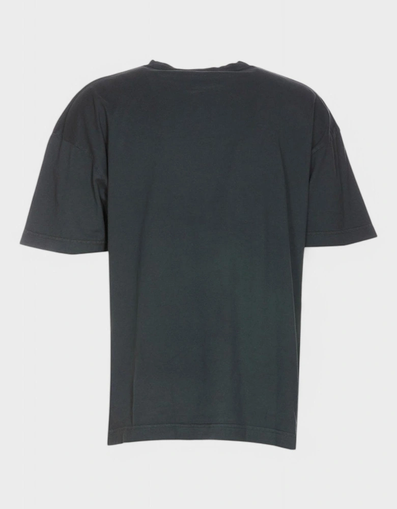 City Washed-Effect T-Shirt Dark Grey