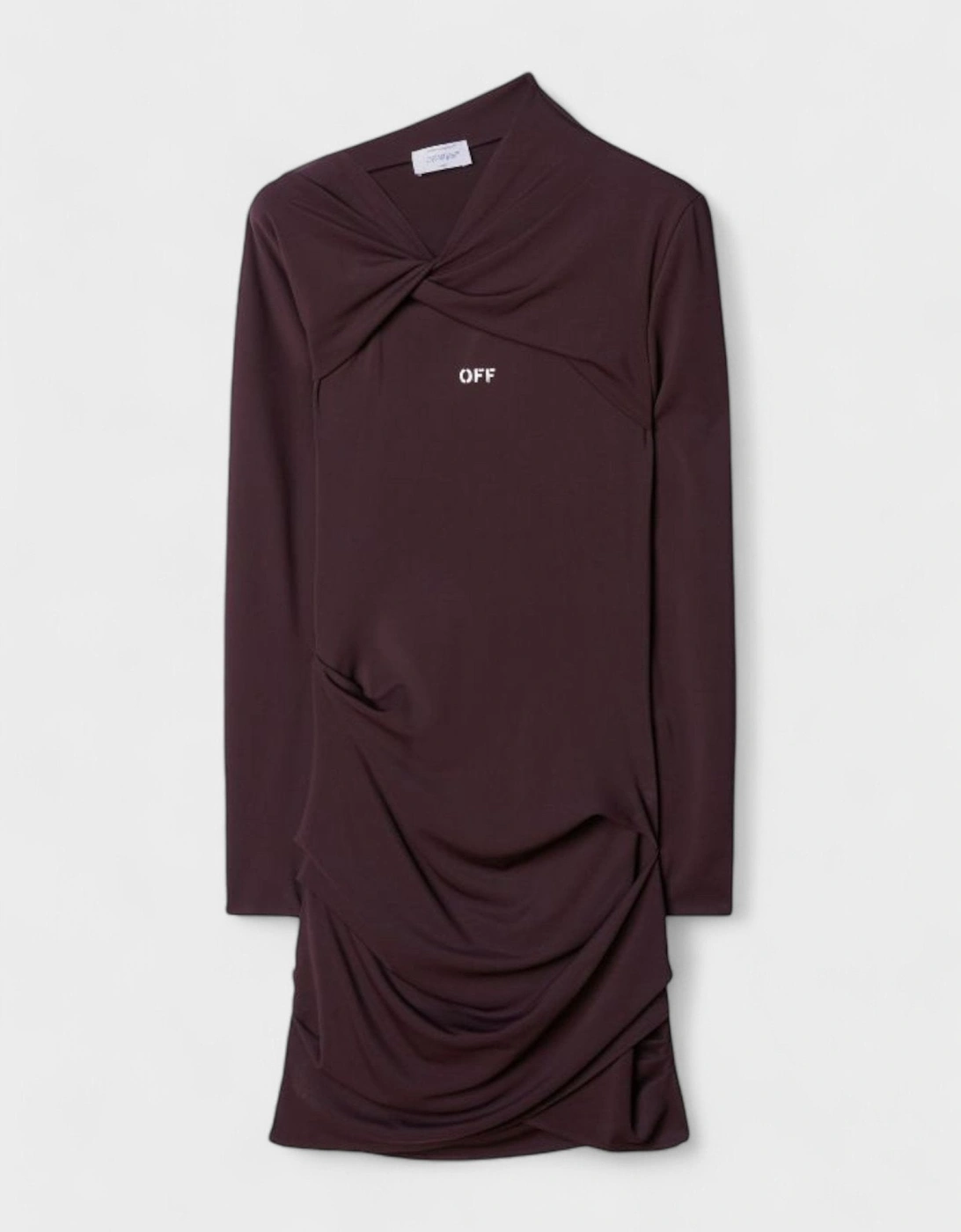 Off Stamp Twist Detail Minidress Brown, 4 of 3