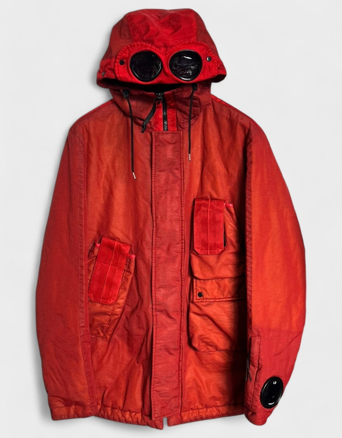 C.P Company Nylon Frosted Red Dyed Goggle Jacket, 8 of 7