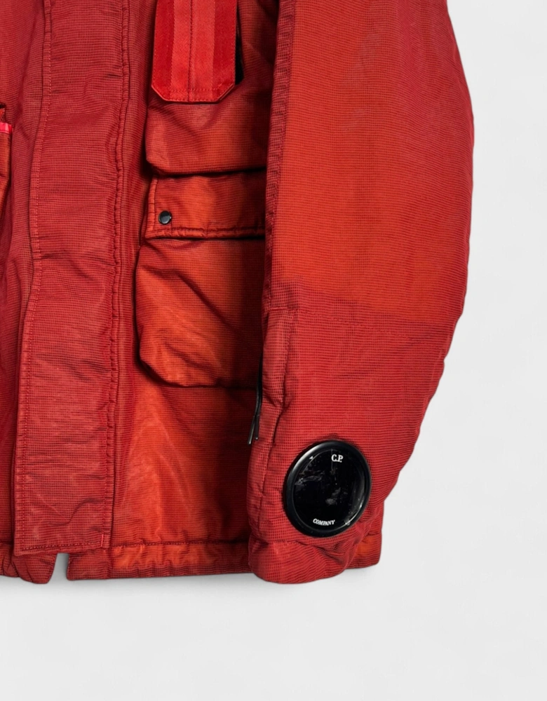 C.P Company Nylon Frosted Red Dyed Goggle Jacket