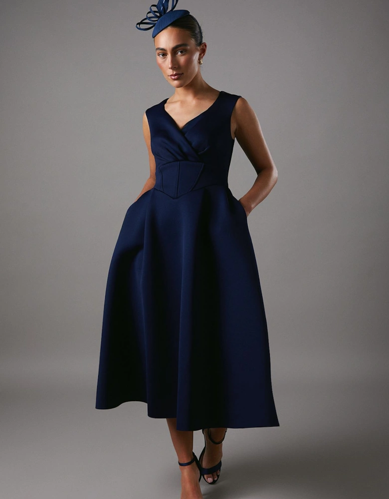 Bardot Scuba Midi Dress