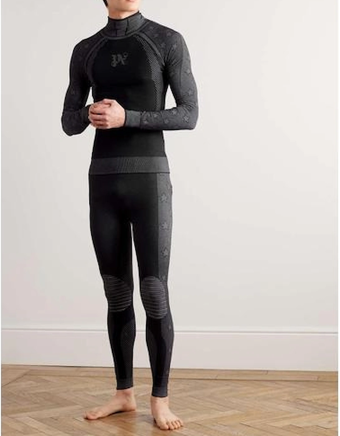 Monogram Baselayer Ski Bottoms Black