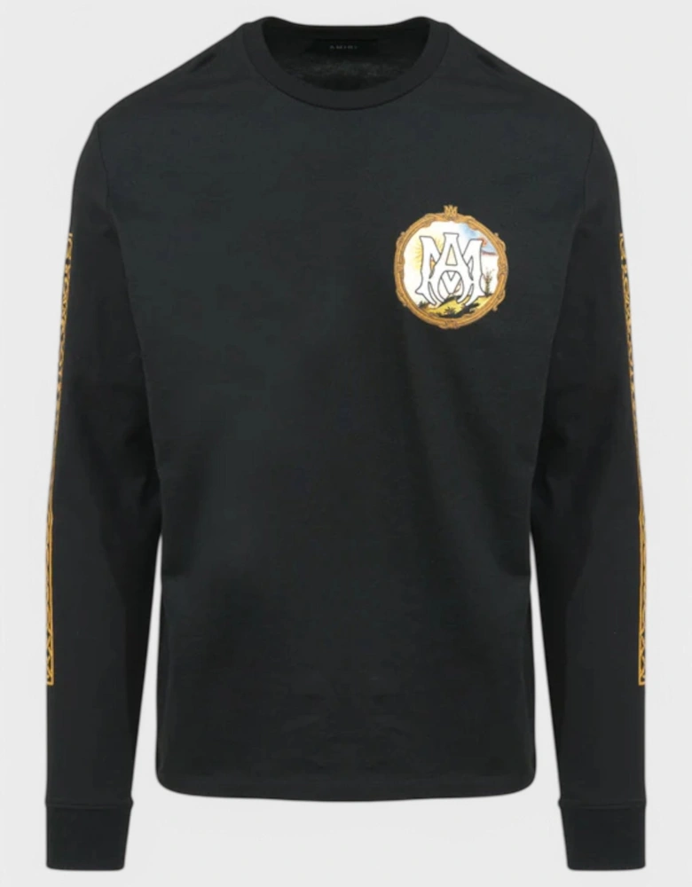 Landscape Frame Ls Tee Black