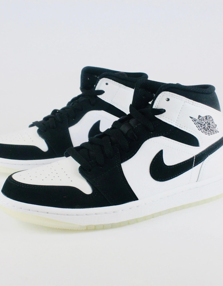 Air Jordan 1 Mid Diamond / White / Black