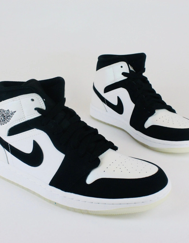 Air Jordan 1 Mid Diamond / White / Black