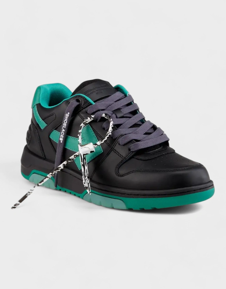 Out Of Office Leather Sneaker Black/ Green