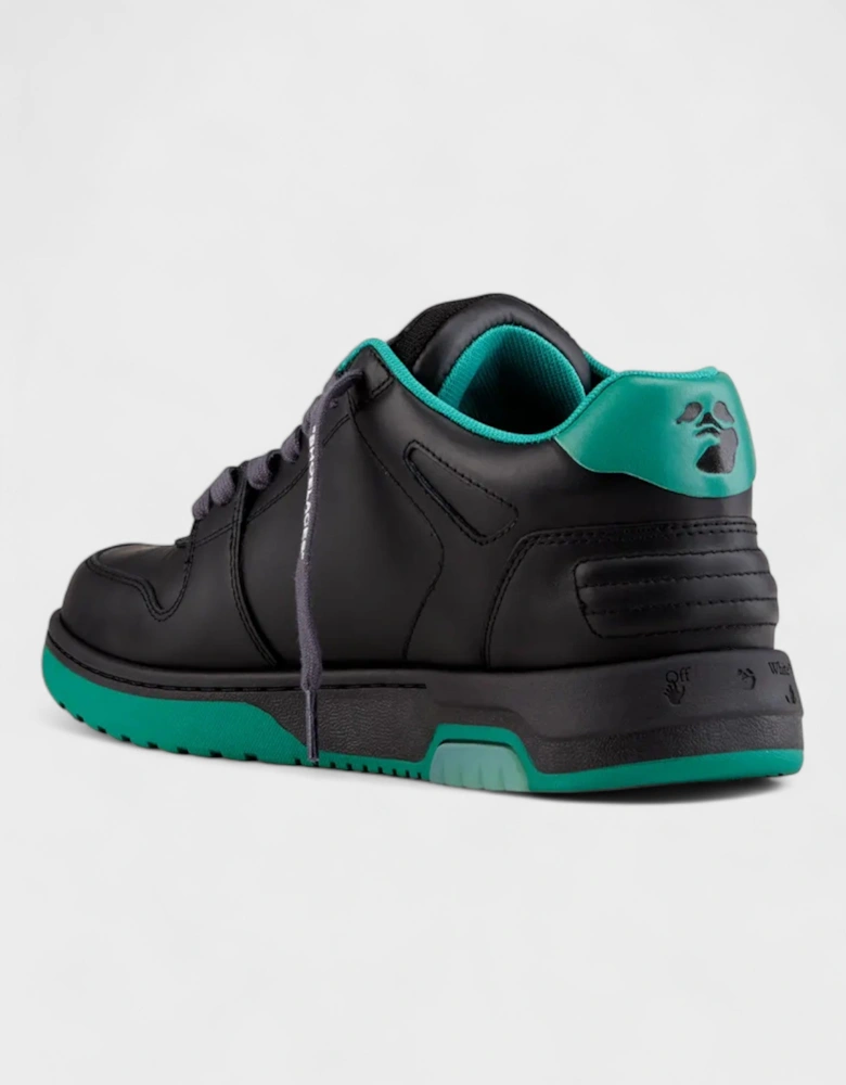 Out Of Office Leather Sneaker Black/ Green