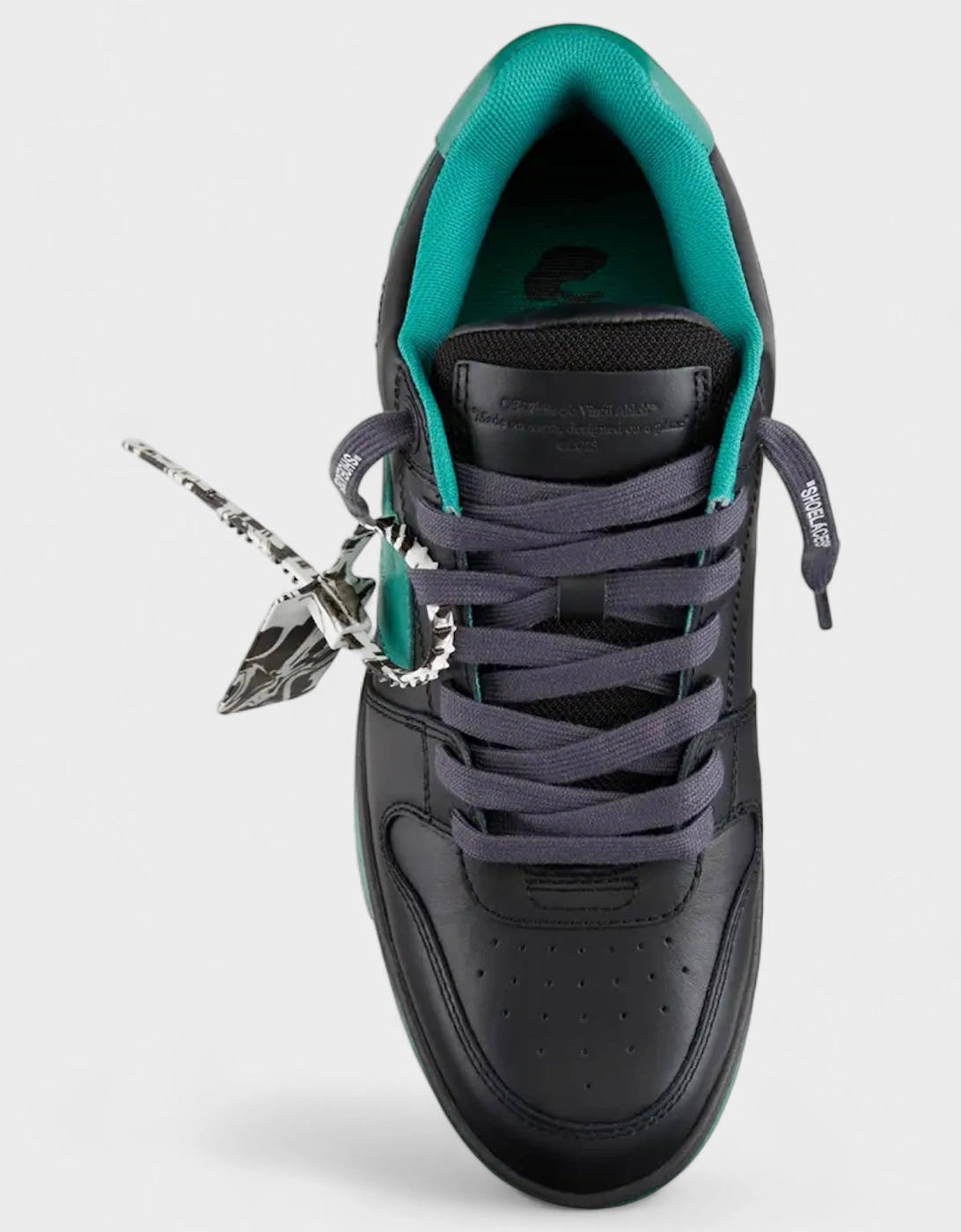 Out Of Office Leather Sneaker Black/ Green