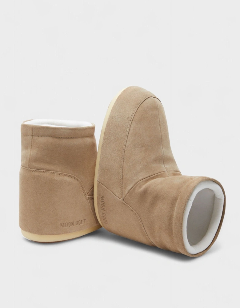 Moonboot icon Low Sand Suede Boots